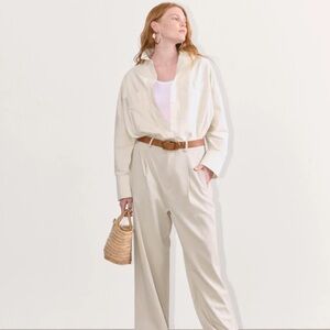 Everlane Drape Pants in Sandstone